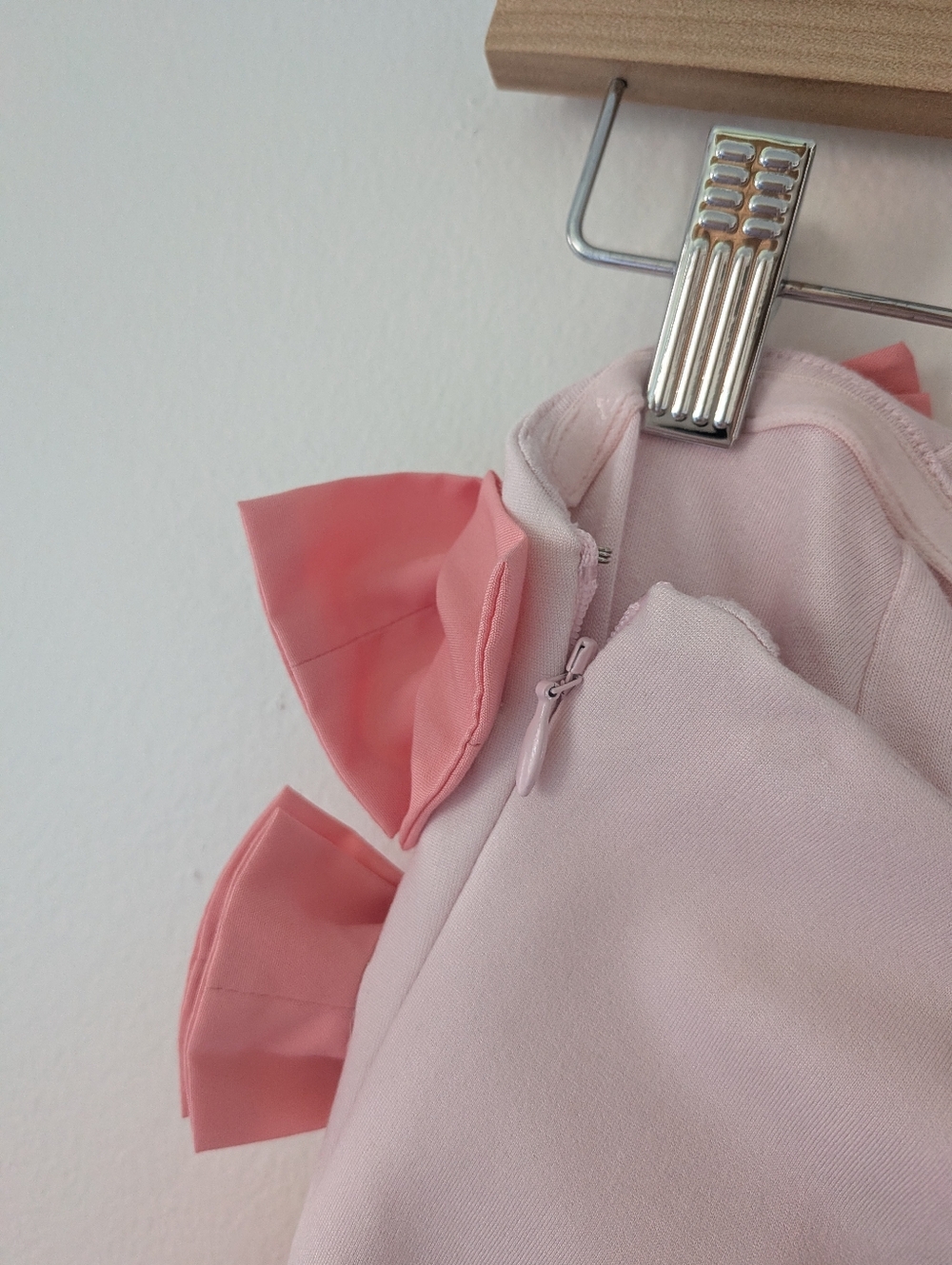 Anthropologie BHLDN Strapless Lia Midi Bow Dress in Pink - Picture 5 of 9